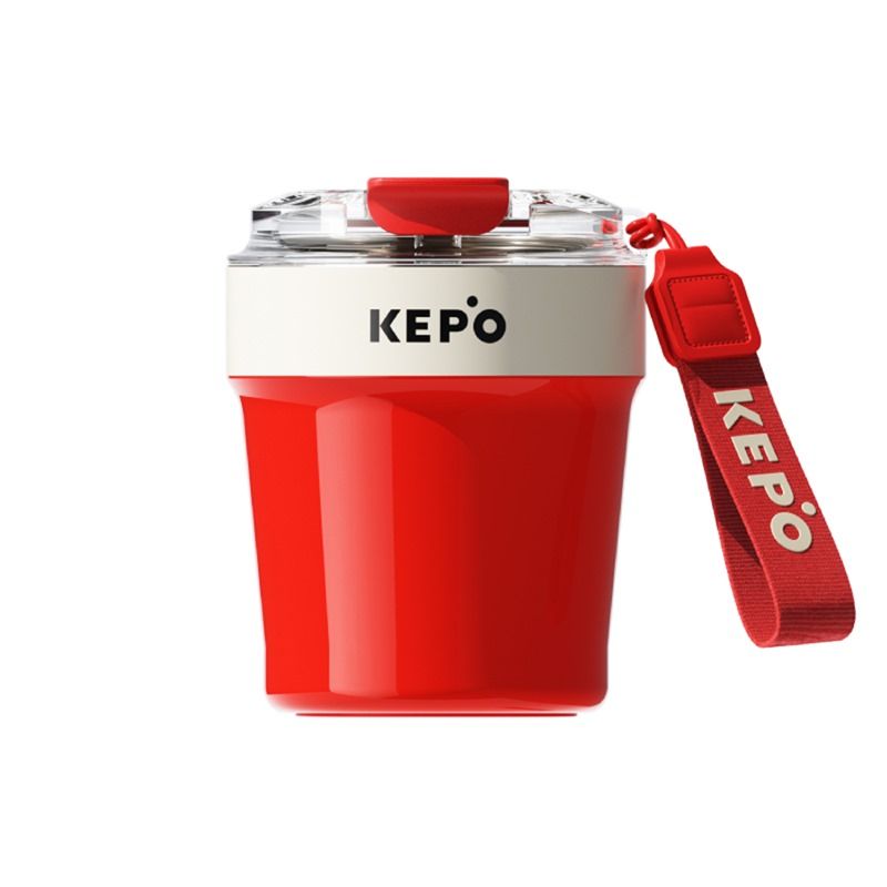 KEPO LQ 240ml KC010瑰夏咖啡杯 316L不鏽鋼內膽-落日拿鐵