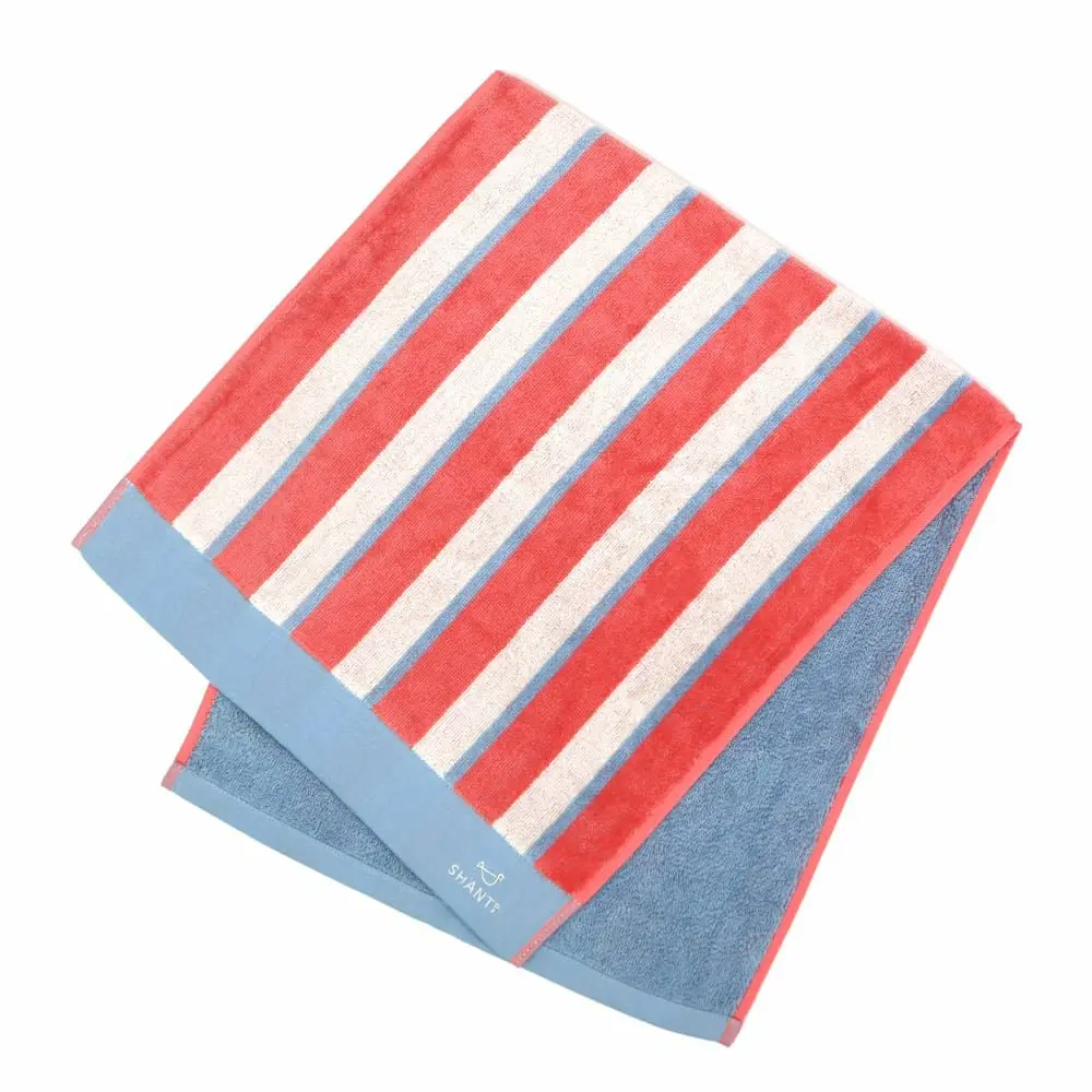 伊織繽紛條紋長巾/ 橘色