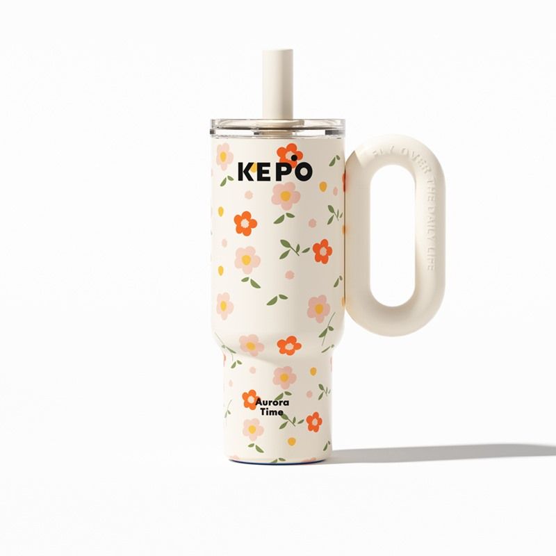 KEPO LQ 900ml KC012 靈感之花冰霸杯 316L不鏽鋼內膽-浮春