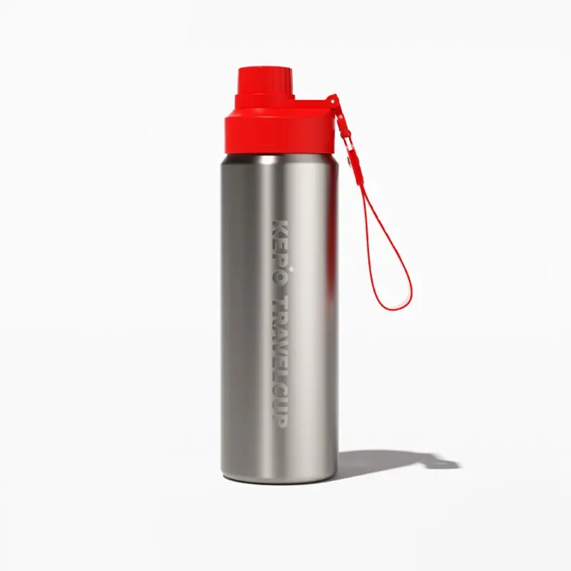KEPO LQ 600ml KC011運動保溫保冷杯 隨行保溫保冷杯 316L不鏽鋼內膽-冷灰銀