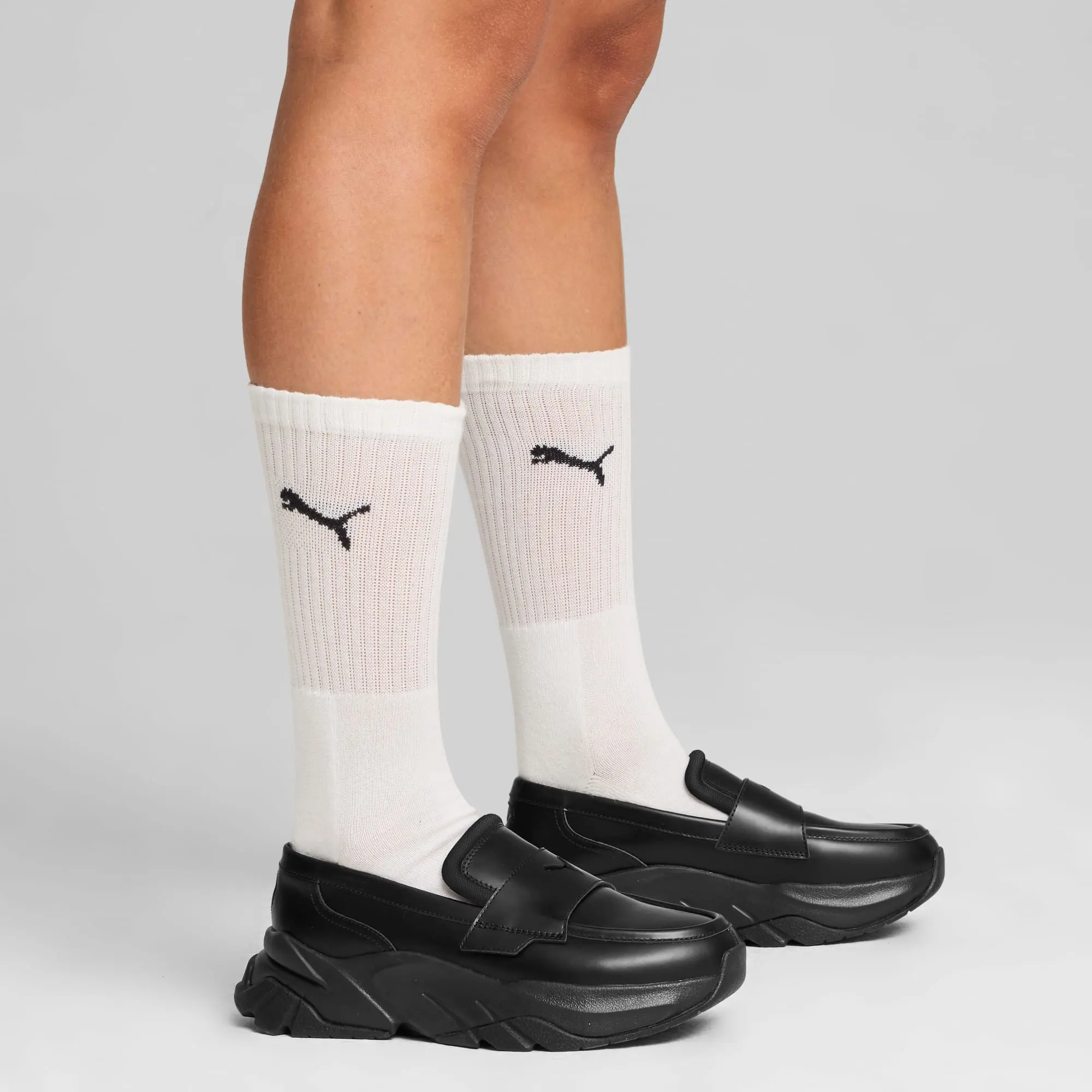 日本 PUMA Loafer 厚底 樂福鞋 全黑 397730_01/ 預購 24 cm