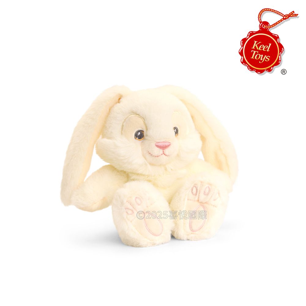 Keel Toys長耳兔/ 雪白/ 15cm