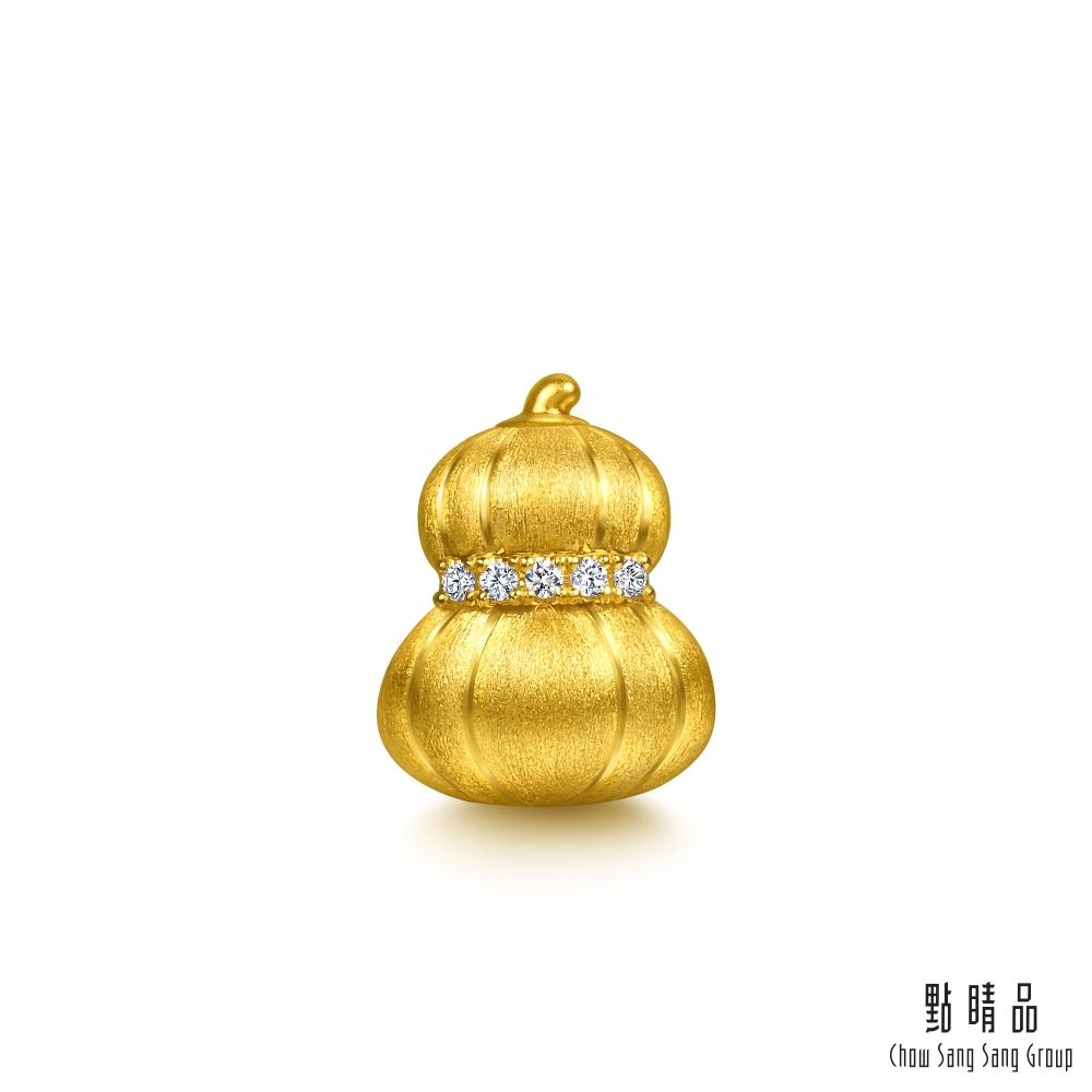 點睛品 Charme Mini 福祿閃閃 黃金鑽石串珠