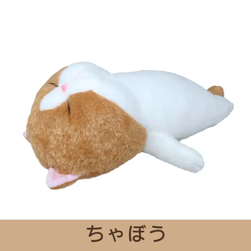 棒貓玩偶/ 躺平貓/ L/ 茶白