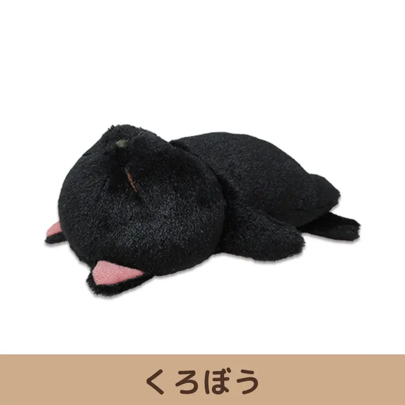 棒貓玩偶/ 躺平貓/ S/ 黑