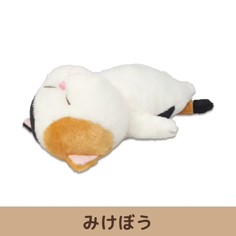棒貓玩偶/ 躺平貓/ S/ 黑茶白