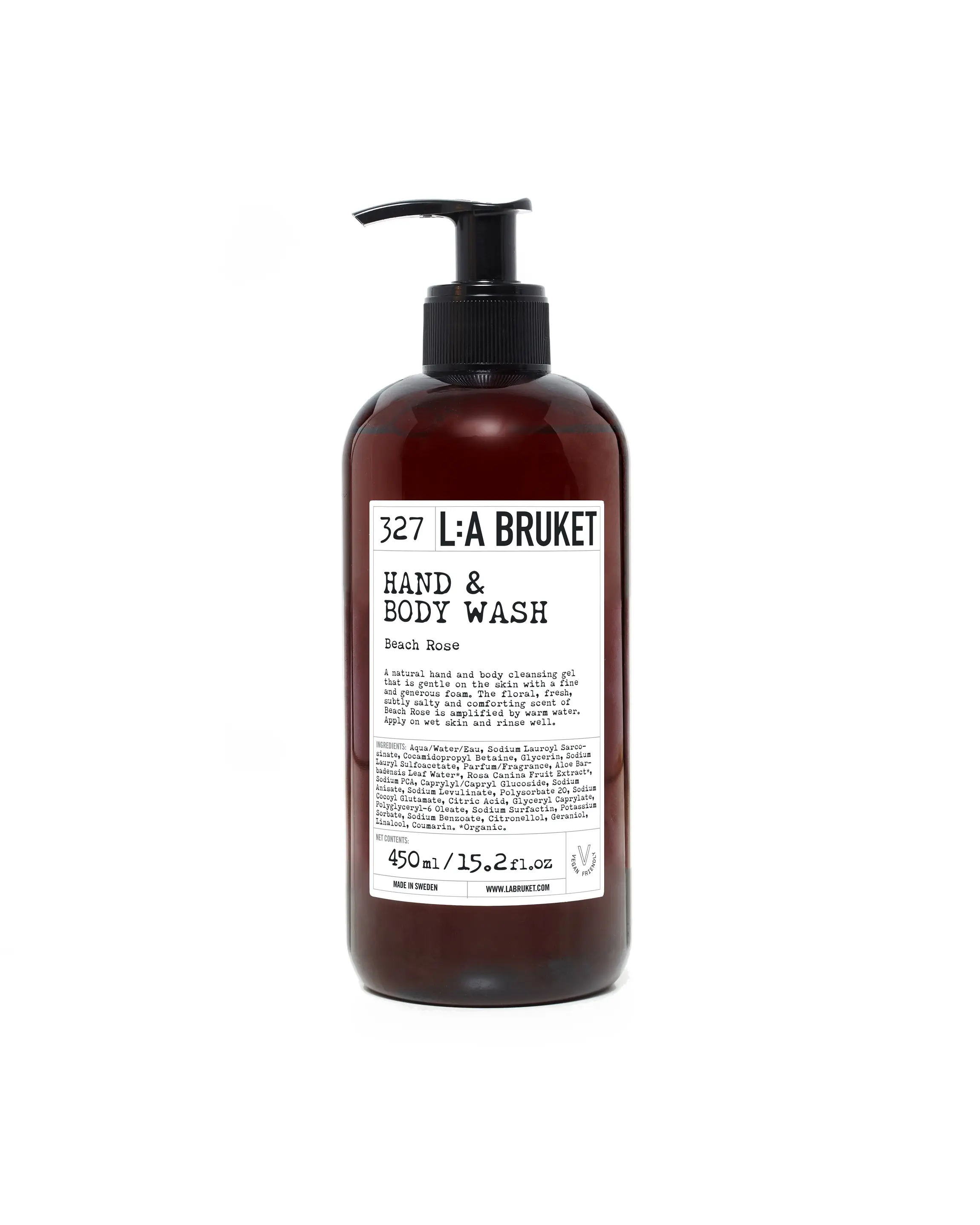 L:A BRUKET 327潔膚露/ 海鹽玫瑰/ 450ml