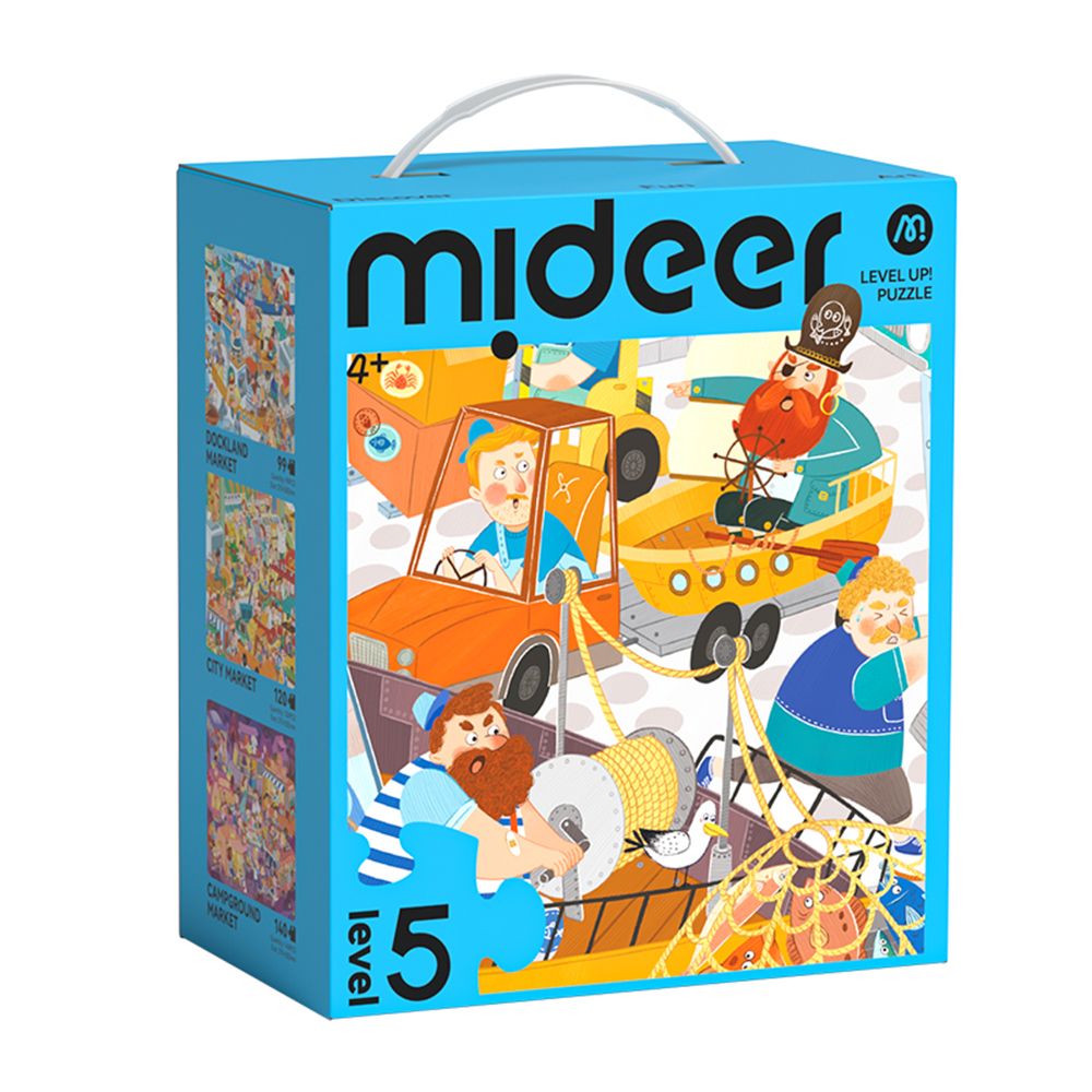 隨時隨地開啟挑戰➤MiDeer進階式拼圖/ 快樂市集/ LEVEL5