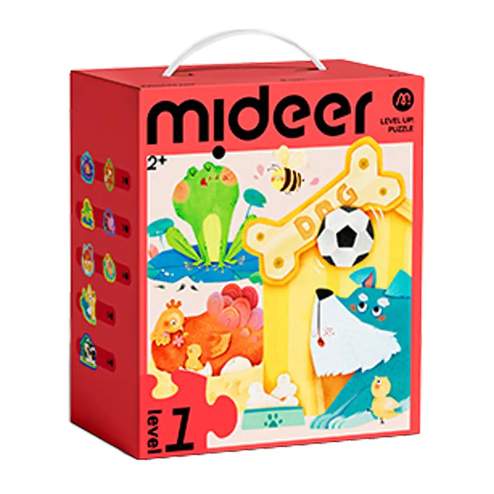 MiDeer進階式拼圖/ 動物的家/ LEVEL1