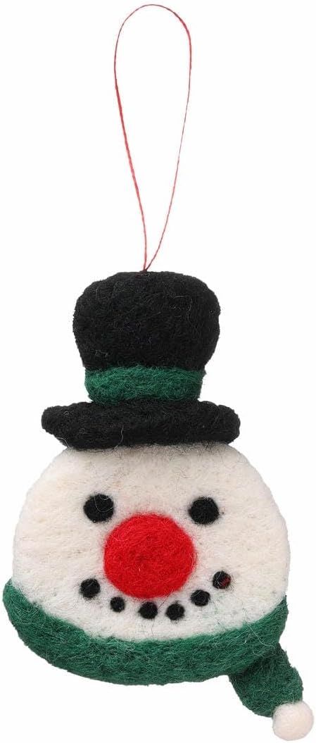 日本MARK'S 手工羊毛氈掛飾/ 雪人