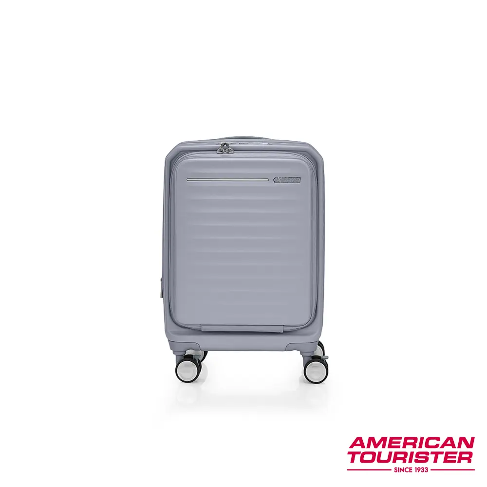 AMERICAN TOURISTER美國旅行者  FRONTEC 上掀前開可擴充行李箱19吋/ 冷灰