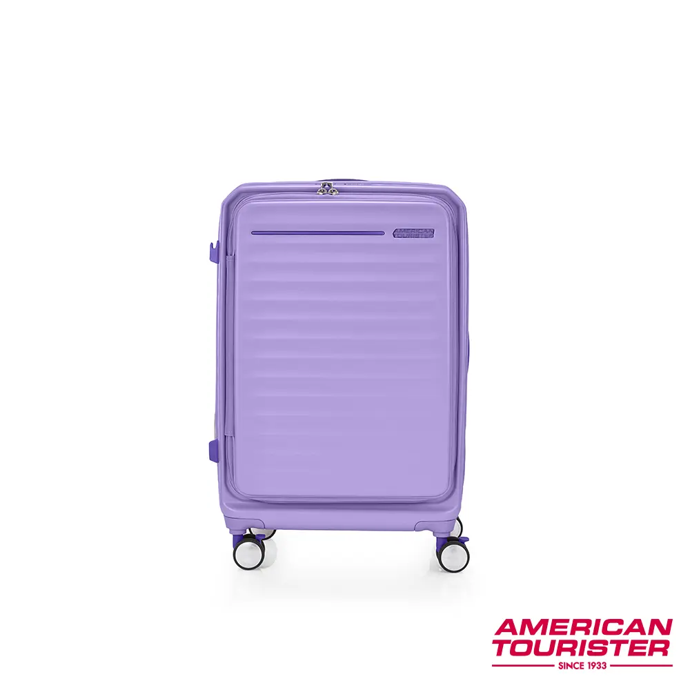 AMERICAN TOURISTER美國旅行者  FRONTEC 上掀前開可擴充行李箱25吋/ 薰衣草紫
