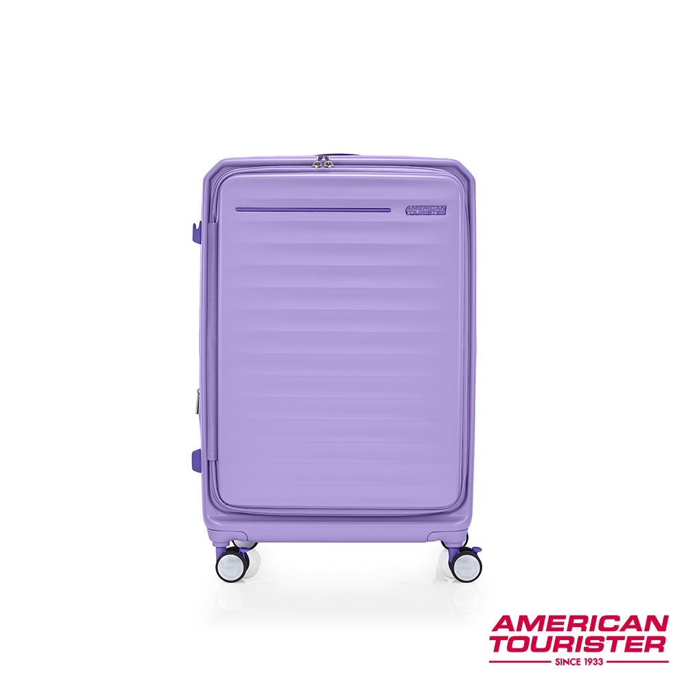 AMERICAN TOURISTER美國旅行者  FRONTEC 上掀前開可擴充行李箱28吋/ 薰衣草紫