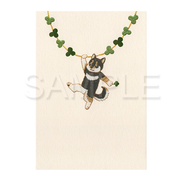 【誠品獨家】日本 7 days cards 明信片/ 狗與酢漿草環
