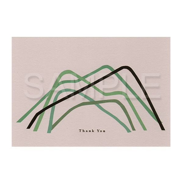 【誠品獨家】日本 7 days cards 明信片/ 感謝/ 交錯線條/ 綠