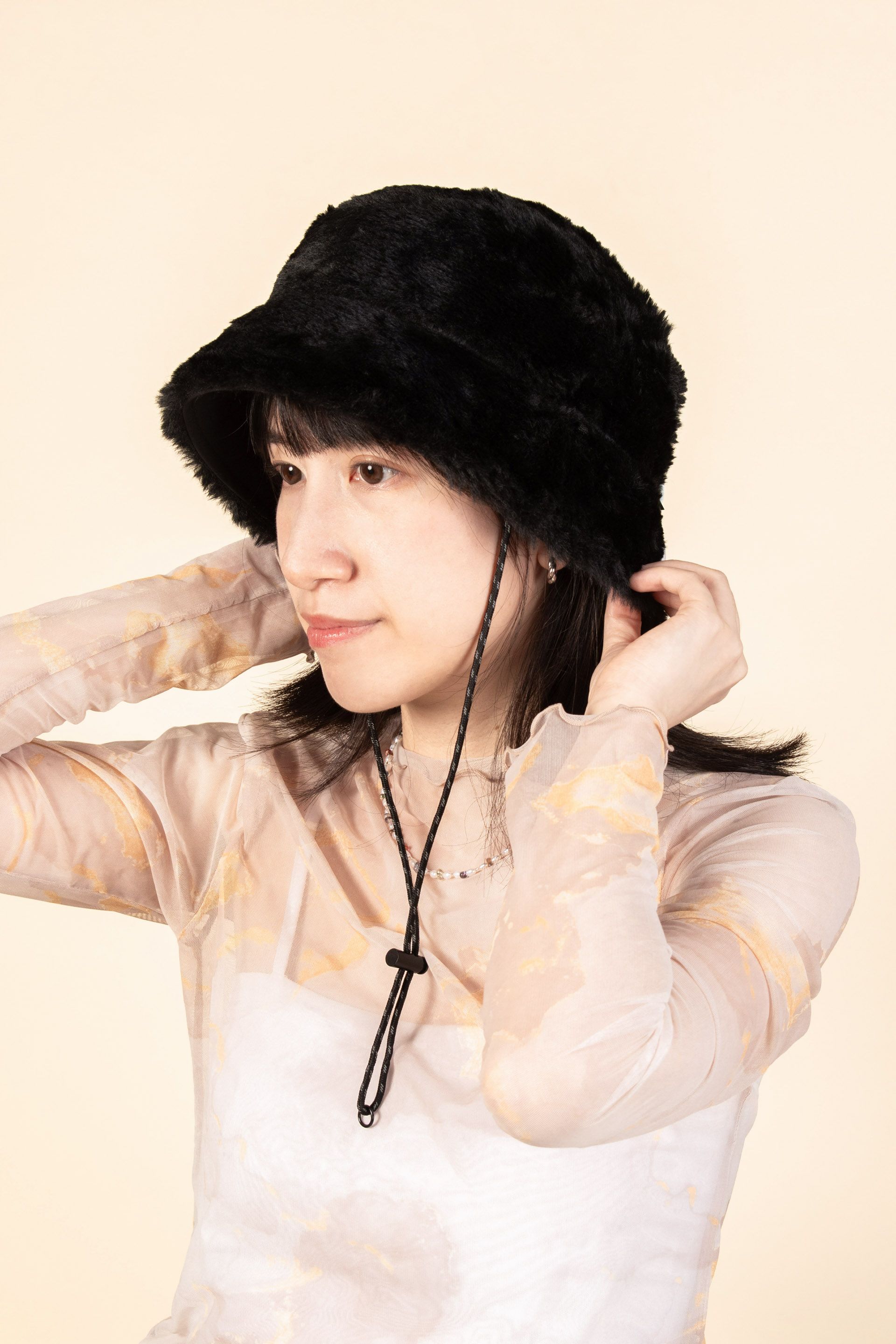 KANGOL CONVERTIBLE雙面直桶漁夫帽/ 黑色/ L