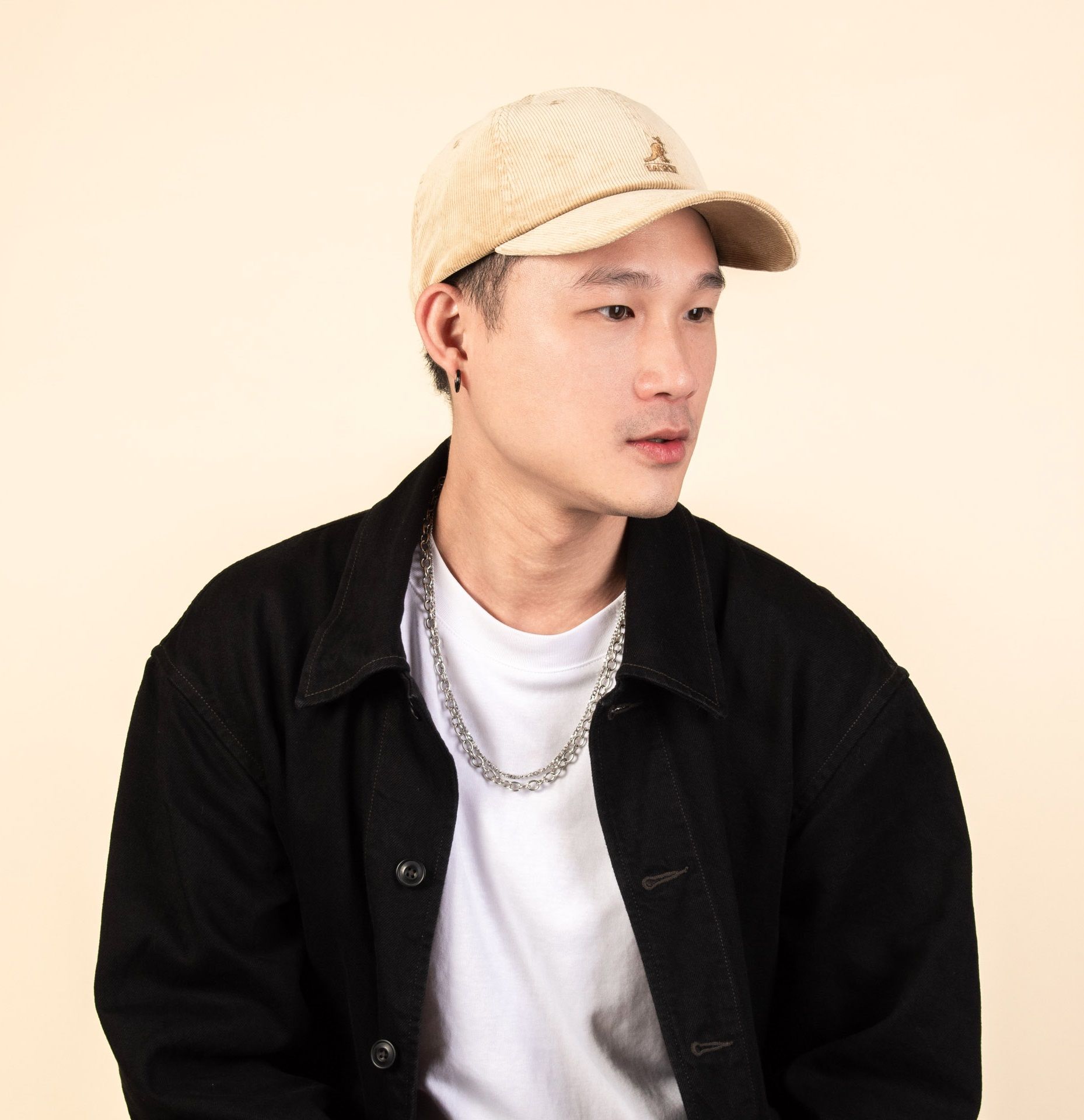 KANGOL CORD燈芯絨棒球帽/ 卡其色/ F