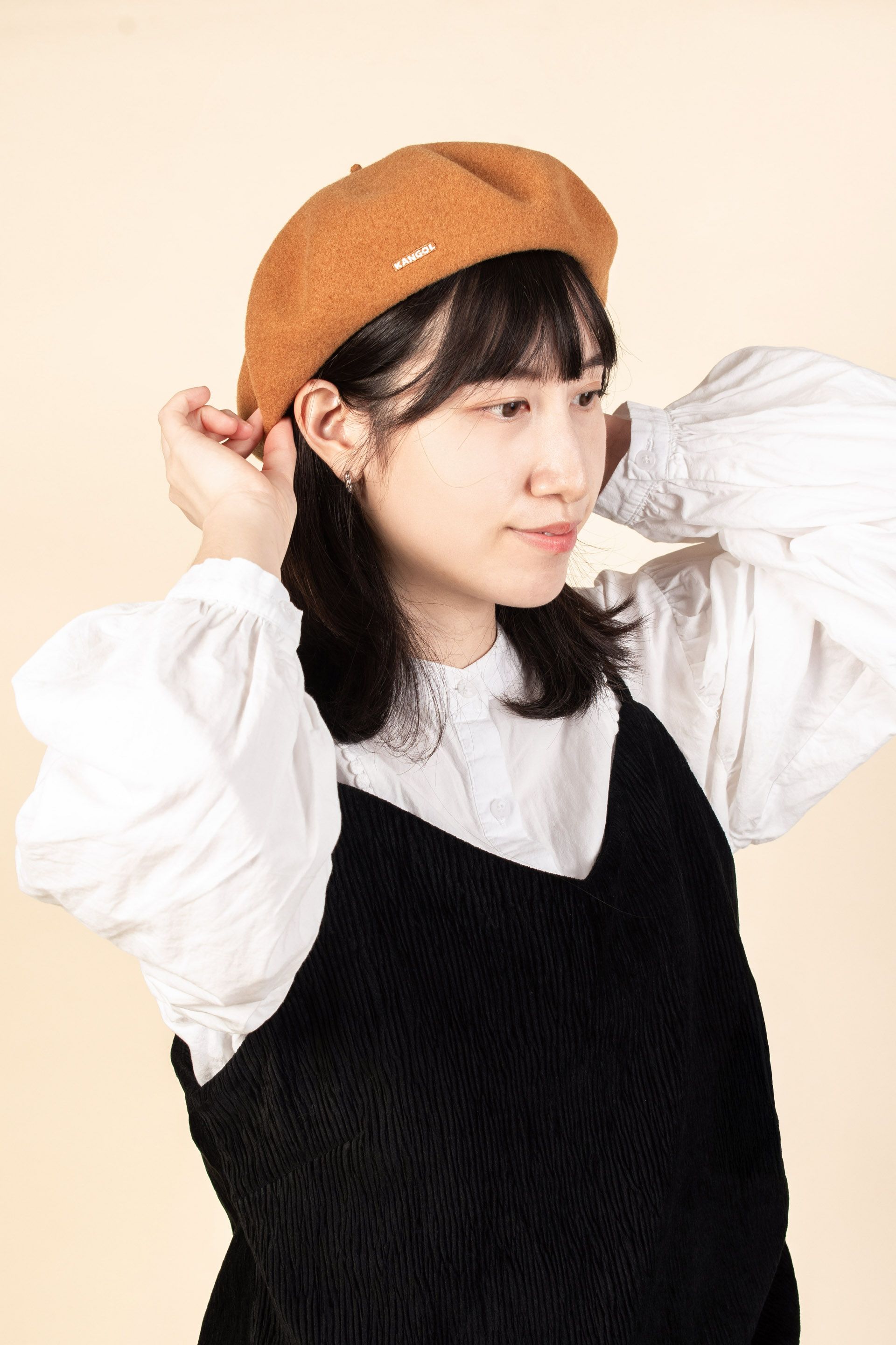 KANGOL ANGLOBASQUE貝蕾帽/ 焦糖咖色/ M