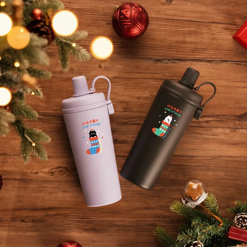 磁吸黑科技➤RICOCAFE聖誕款酷力杯800ml