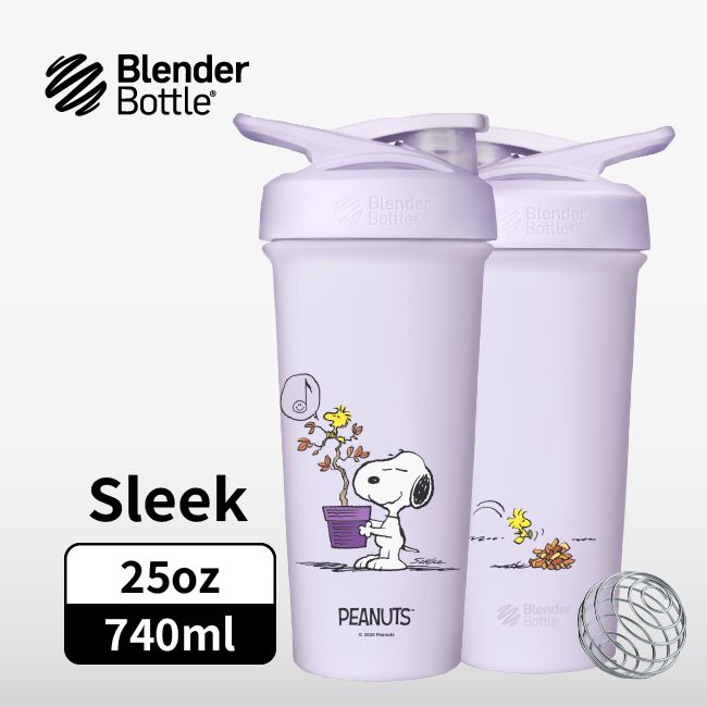 結帳再9折🚩BlenderBottle 不鏽鋼水壺/ 史努比SNOOPY/ 紫秋落葉/ 25oz/ 740ml