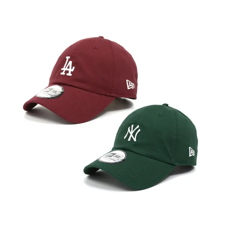 NEW ERA CASUAL CLASSIC ESSENTIAL棒球帽/ 洛杉磯道奇/ 酒紅色