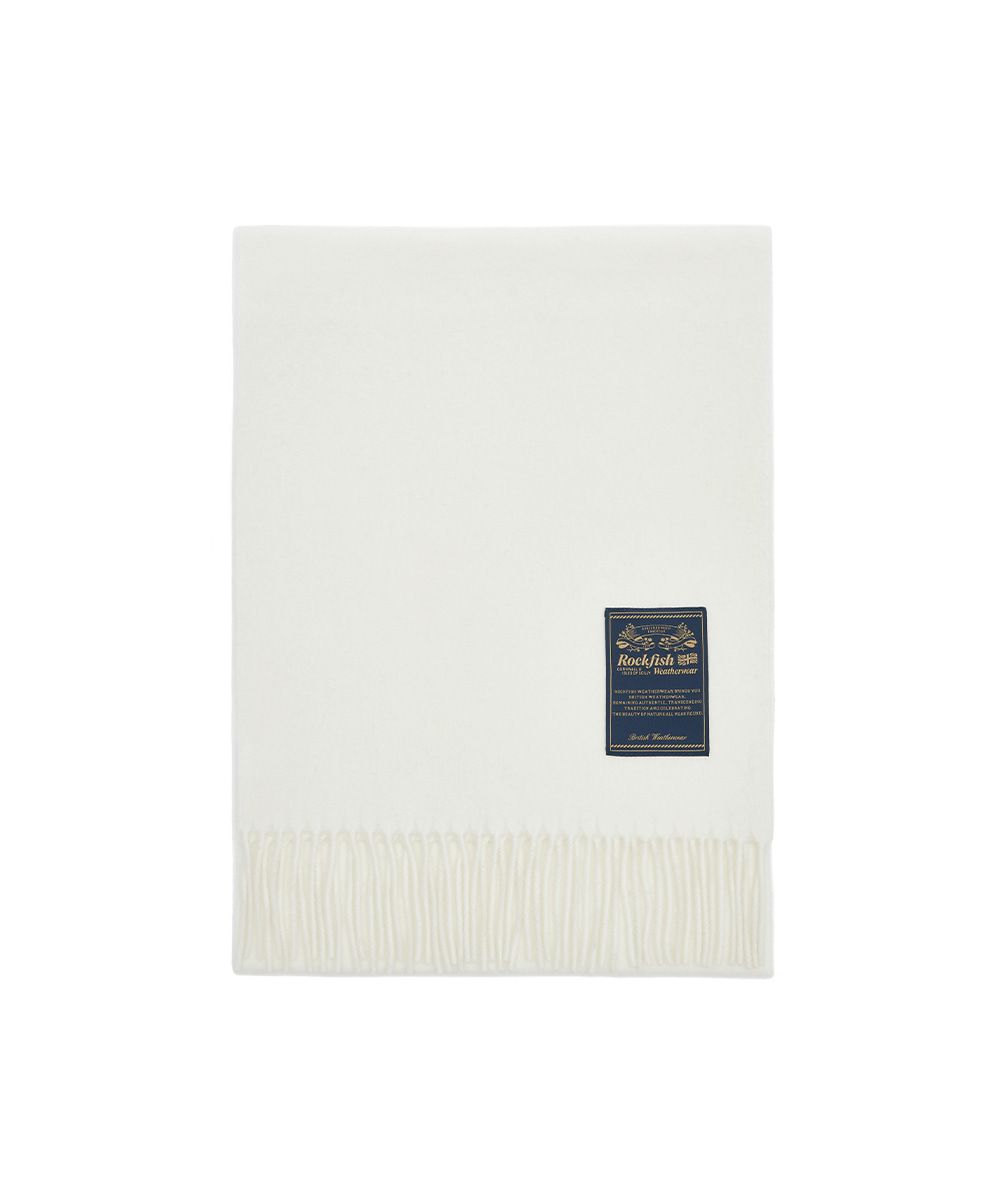 韓國 Rockfish Weatherwear CLASSIC WOOL SCARF SOLID 純色羊毛圍巾 象牙白 IVORY