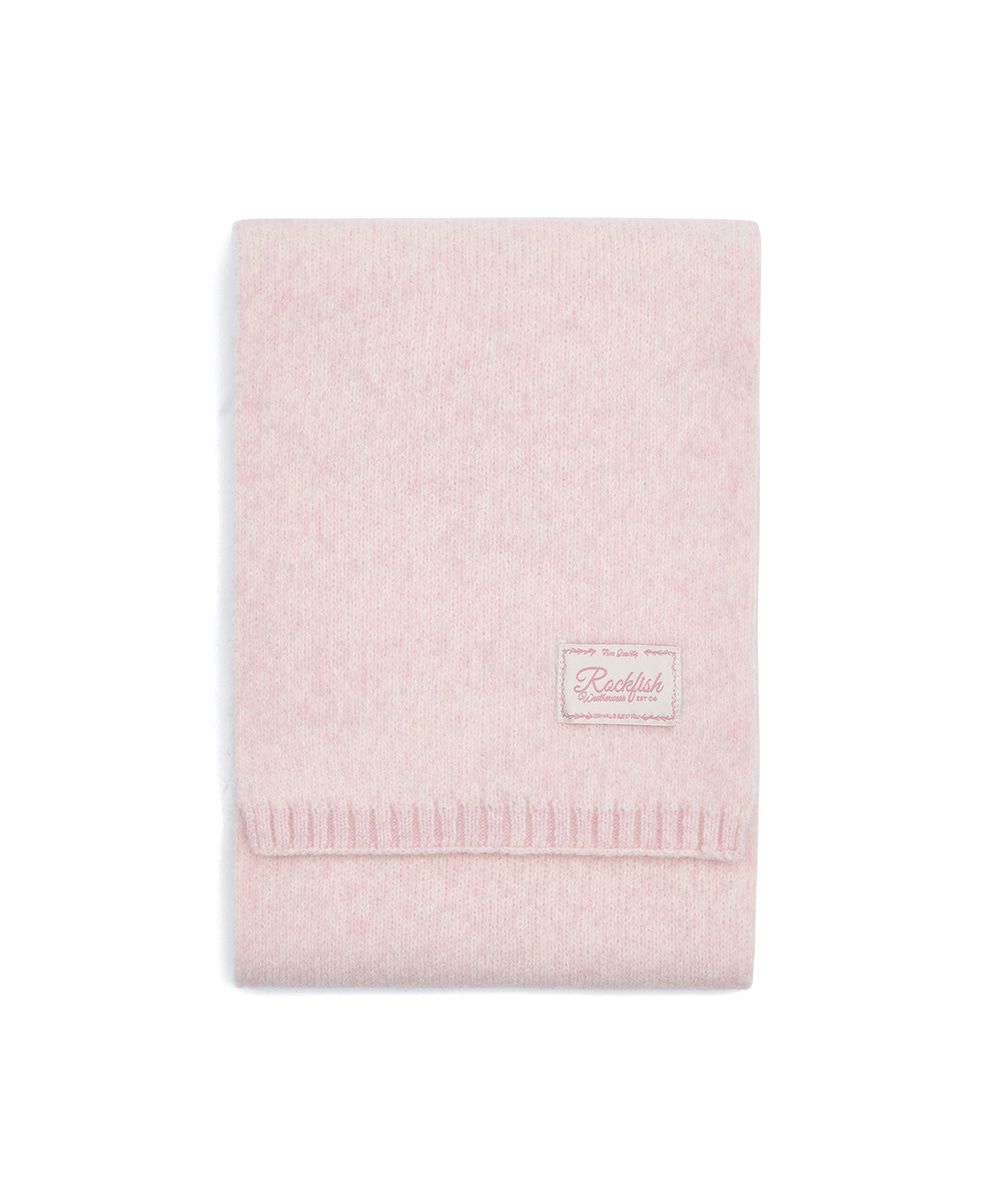 韓國 Rockfish Weatherwear FLUFFY SCARF 親膚針織圍巾 粉色 PINK
