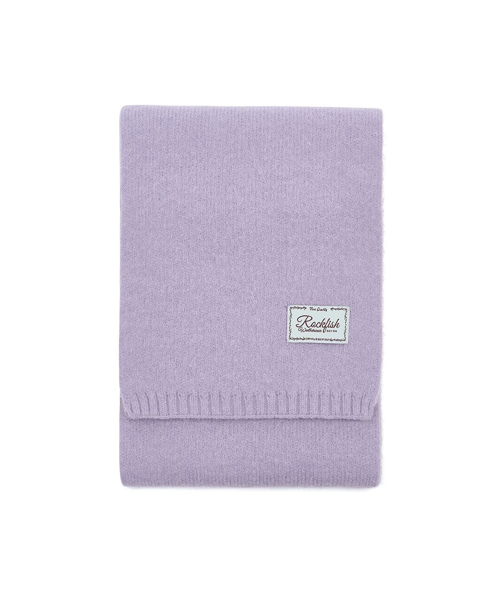 韓國 Rockfish Weatherwear FLUFFY SCARF 親膚針織圍巾 丁香紫 LILAC