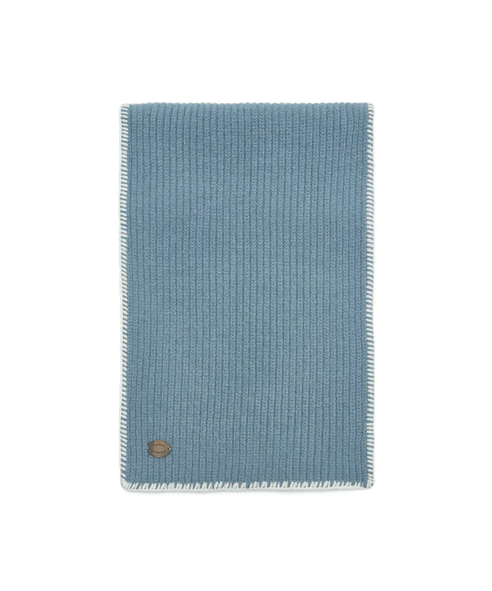 韓國 Rockfish Weatherwear WOOLY SCARF 厚織針織圍巾 藍色 BLUE