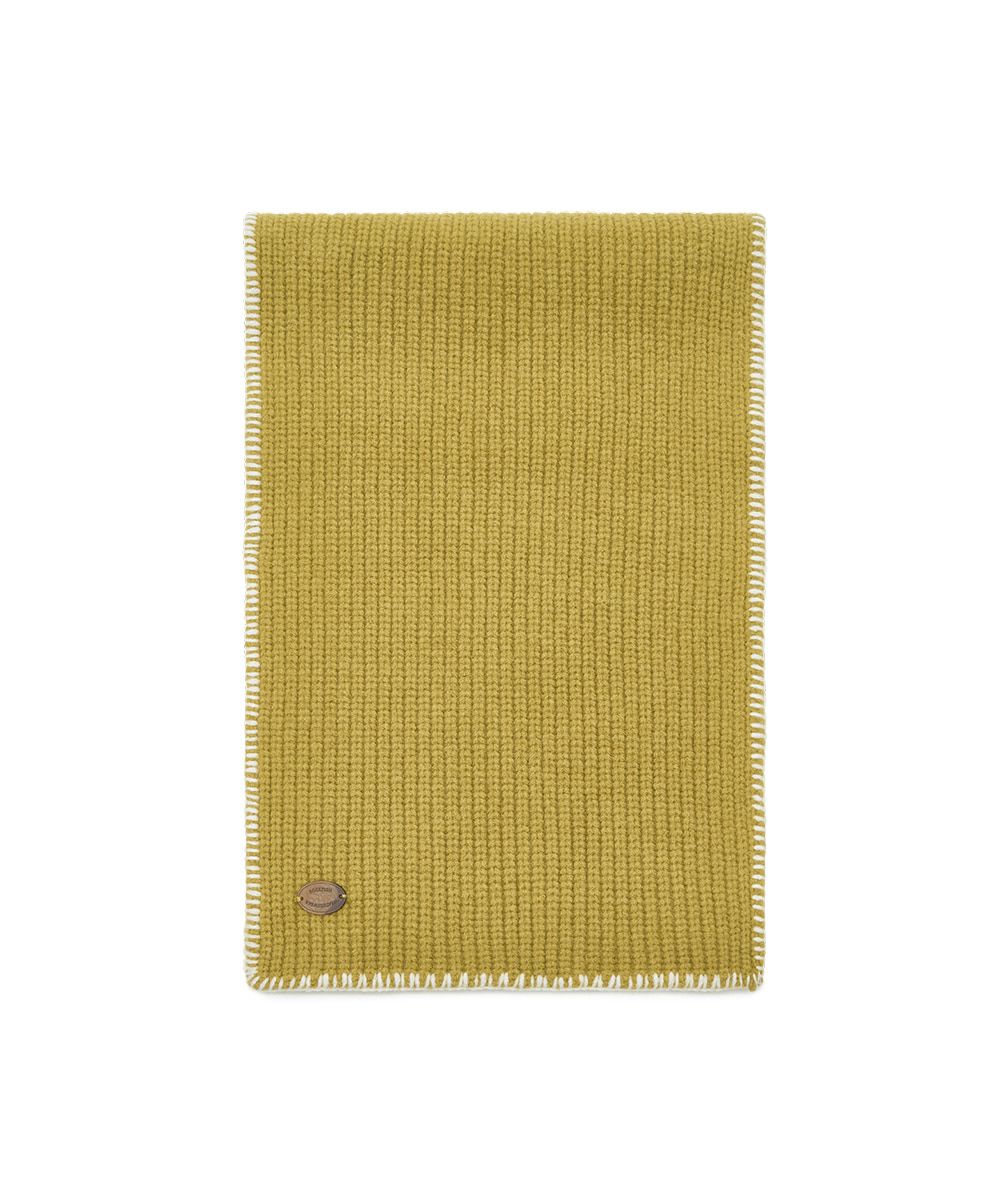 韓國 Rockfish Weatherwear WOOLY SCARF 厚織針織圍巾 芥末黃 MUSTARD