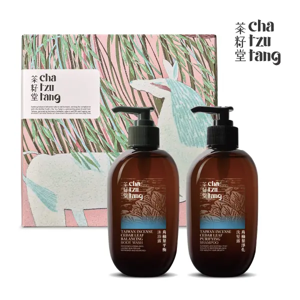 茶籽堂 胭脂馬版畫禮盒/ 肖楠葉植萃雙入組