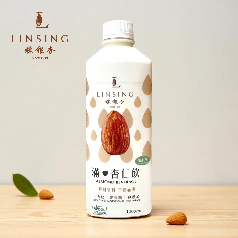 【林銀杏官方直營】滿杏仁飲1000ml x 12入 (160%加厚無糖)