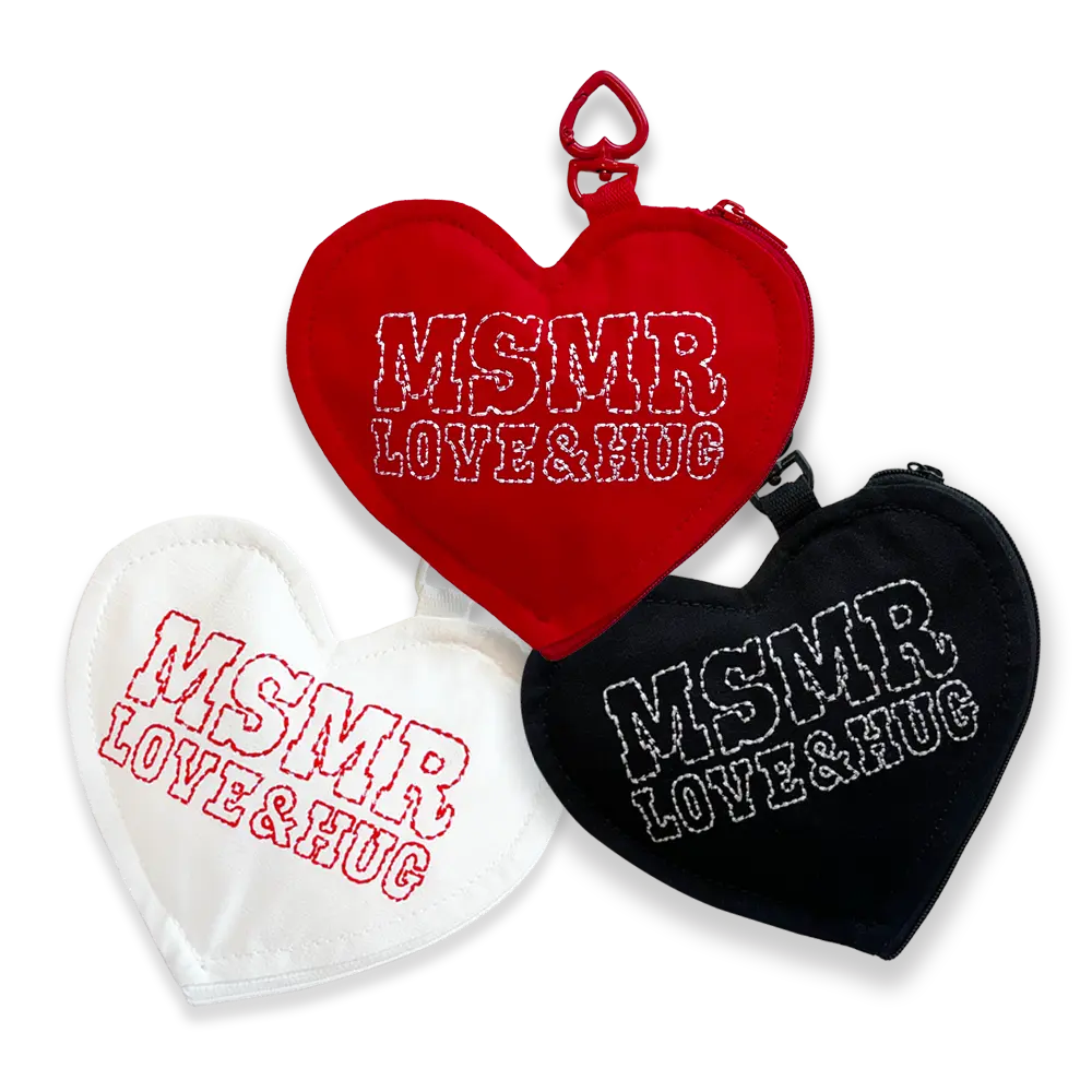韓國 MSMR 收納包/ Heart Pouch/ 紅/ 禮物套組
