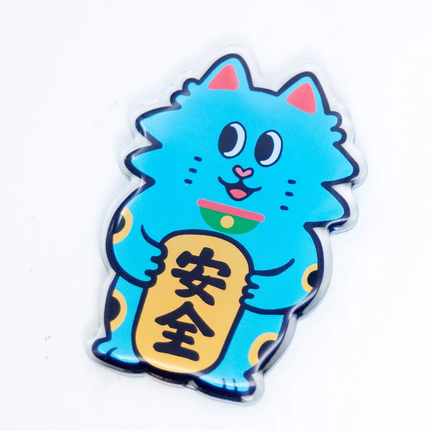 香港 CLUBBABO 磁鐵/ 藍色招財貓