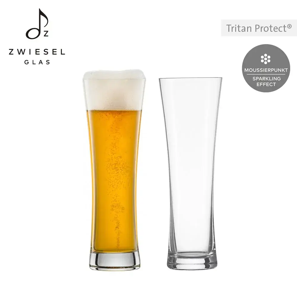 【ZWIESEL GLAS】德國水晶杯 BEER BASIC 小麥啤酒杯 451ml (2入組)