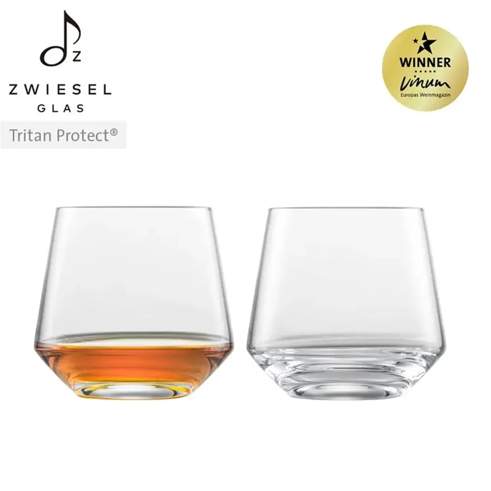 【ZWIESEL GLAS】德國水晶杯 PURE系列 威士忌杯 389ml (2入組)