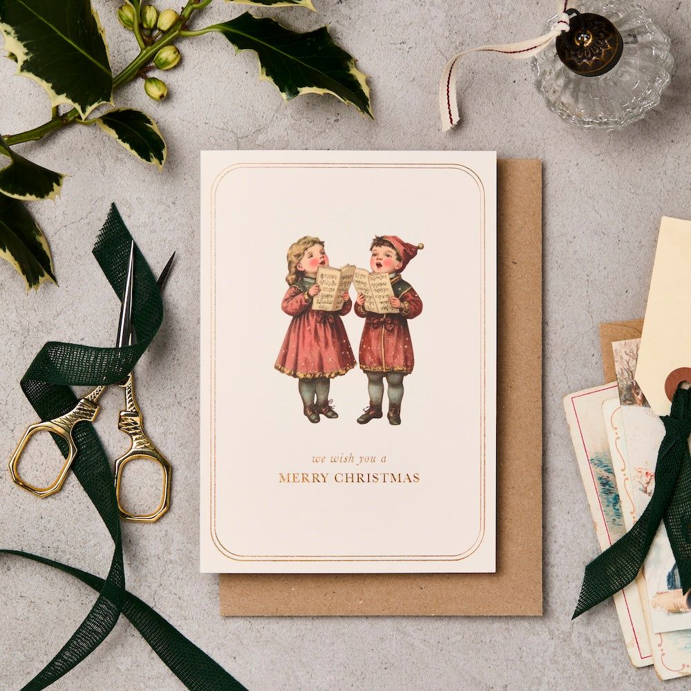英國 Katie Leamon 聖誕卡/ Vintage Carolers