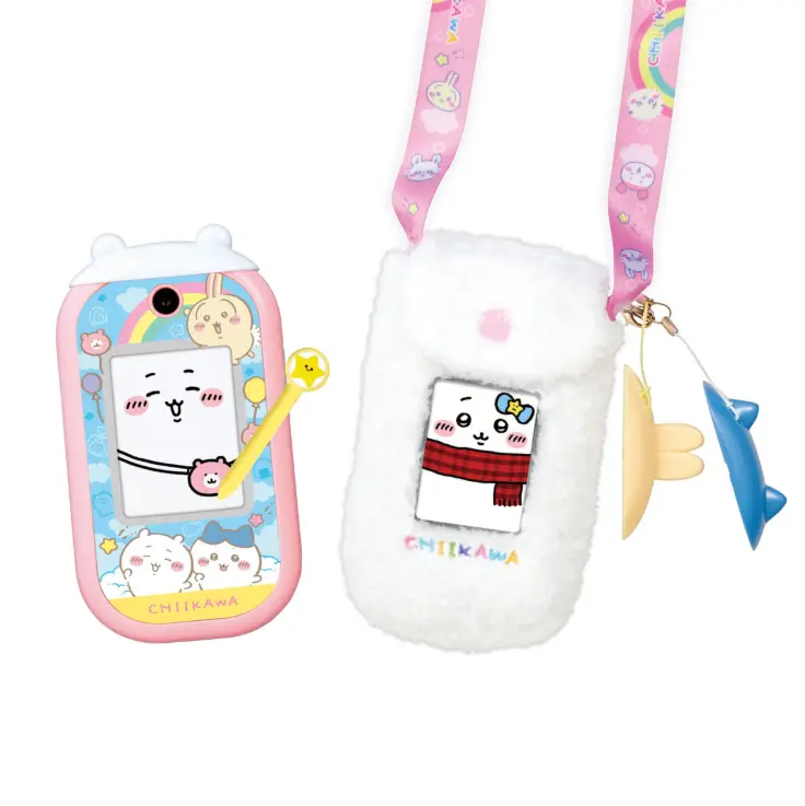 內建趣味拍照濾鏡➤BANDAI吉伊卡哇手機DX套組/ 附吊繩