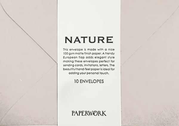 PAPERWORK A6信封/ 自然系列/ 米白