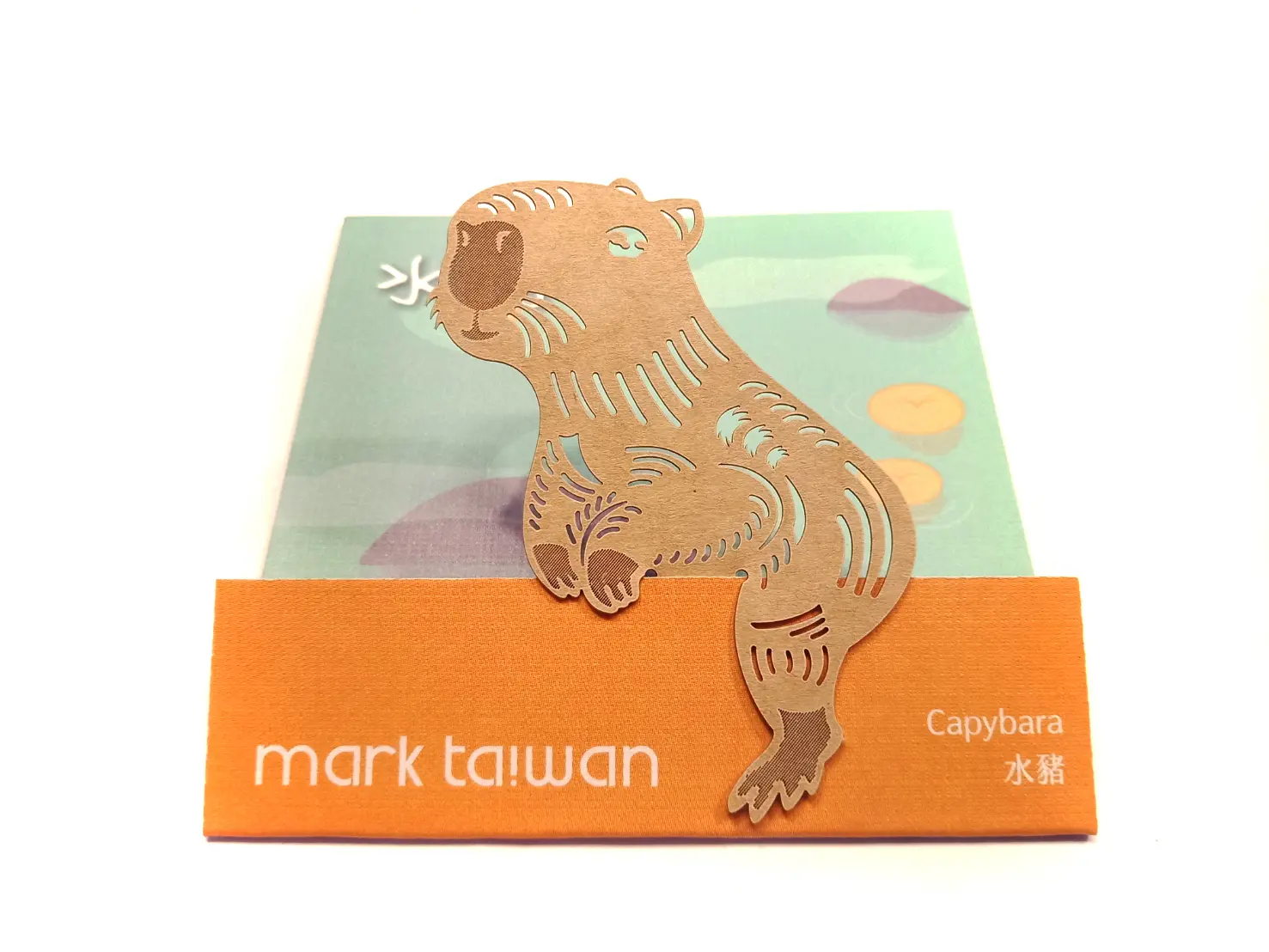 mark taiwan麥麥動物園紙書籤/ 水豚