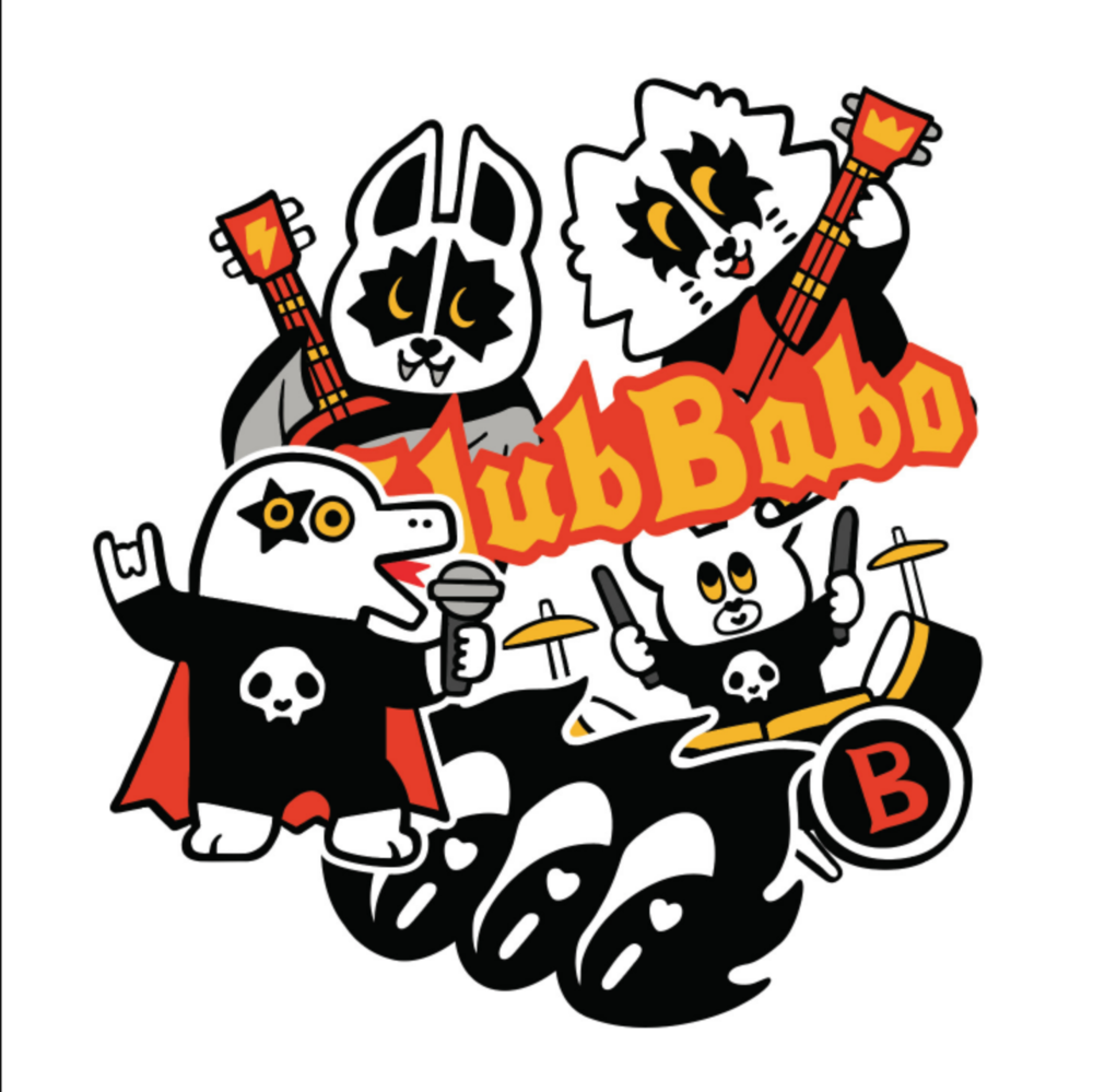 香港 CLUBBABO 貼紙組/ 金屬樂團