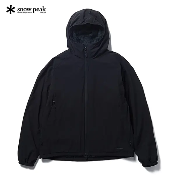 【SNOW PEAK】Breathable Insulated Polartec 保暖輕量外套 黑色
