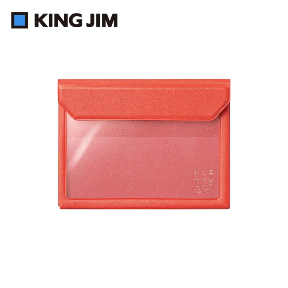 KING JIM FLATTY多用途收納袋/ A6/ 5360/ 紅
