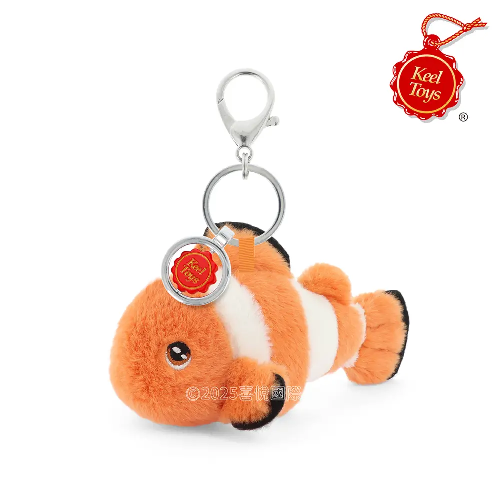 Keel Toys小丑魚吊飾/鑰匙圈