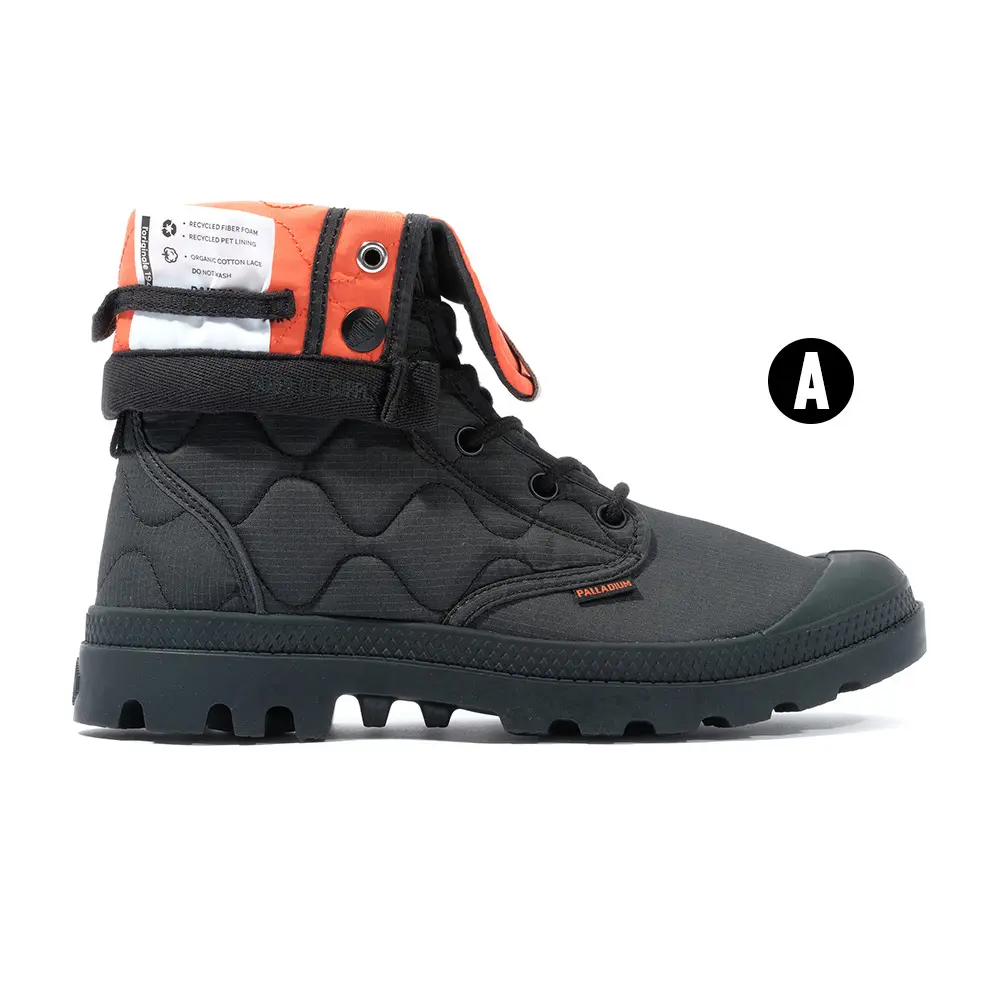 PALLADIUM BAGGY RE-QUILTED經典復古反折軍靴/休閒鞋/男鞋/女鞋-三色任選/ (A)黑/ 10.5(28.5cm)