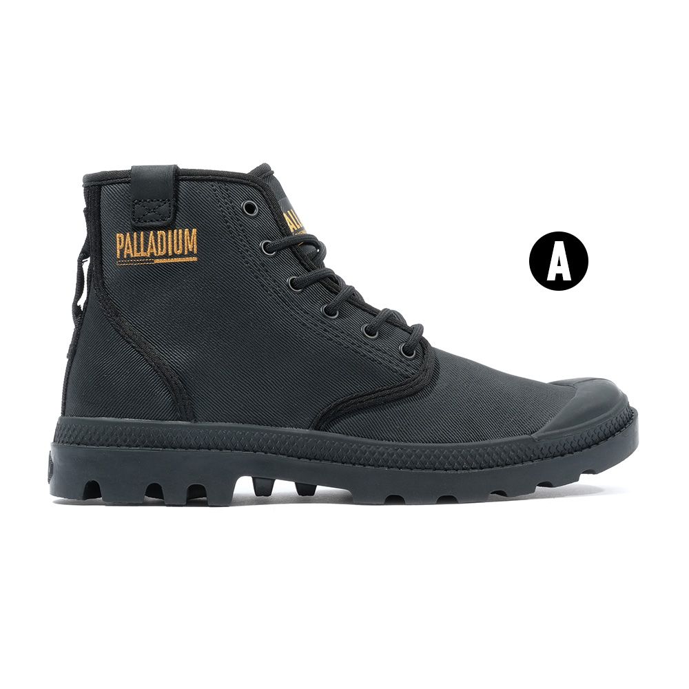 PALLADIUM PAMPA HI COATED皮革高筒靴/休閒鞋-男鞋/女鞋-四色任選/ (A)黑/ 5.5(23.5cm)