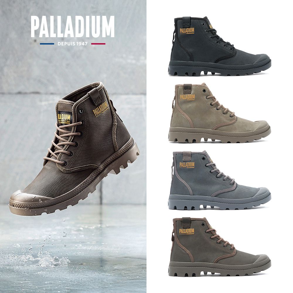 PALLADIUM PAMPA HI COATED皮革高筒靴/休閒鞋-男鞋/女鞋-四色任選/ (E)軍綠/ 8(26cm)