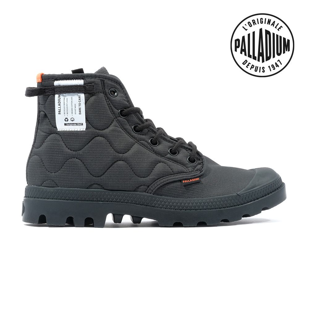 PALLADIUM PAMPA RE-QUILTED復古軍風休閒鞋/男鞋/女鞋-黑/ 11(29cm)