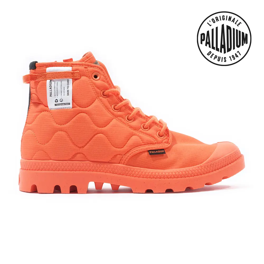 PALLADIUM PAMPA RE-QUILTED復古軍風休閒鞋/男鞋/女鞋-火焰橘/ 11(29cm)