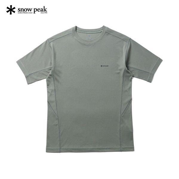 【SNOW PEAK】Pe Power Dry T-Shirt -Power Dry圓領T恤/ 灰XL